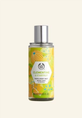 Clementine & Starfruit Hair & Body Mist fra The Body Shop