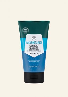 Maca Root & ALoe Calming Icy Shaving Gel for menn fra The Body Shop