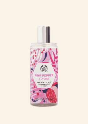 Pink Pepper & Lychee Hair & Body Mist fra The Body Shop